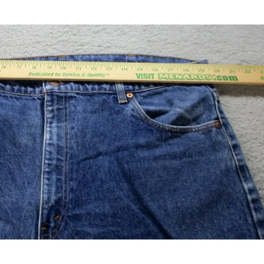 Mens 42x32 Vintage Levis 505 Jeans Blue Straight USA Made Classic American Denim - Picture 4 of 8